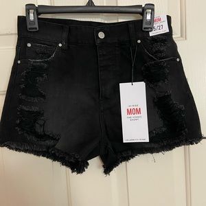 High rise mom shorts